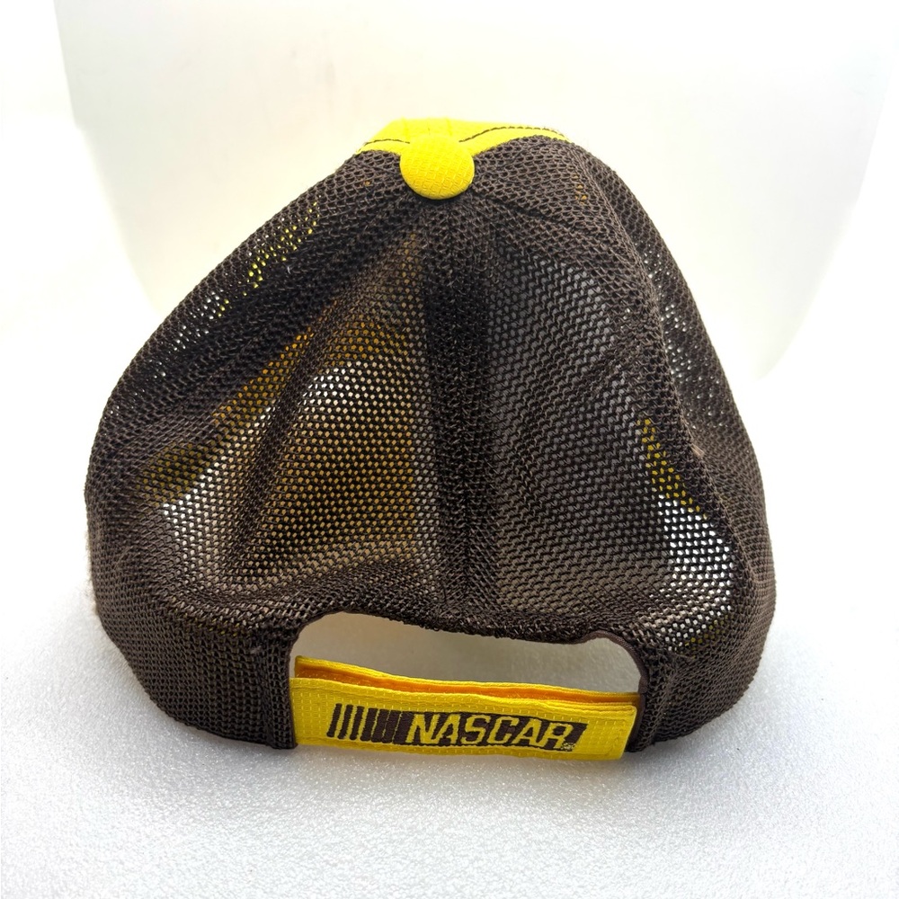 Nascar x M&M's Hat Cap Adjustable Youth Yellow/Brown Back Mesh #18 Kyle Busch - Picture 8 of 8